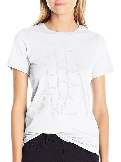 Black T-Shirt with Hand Graphic