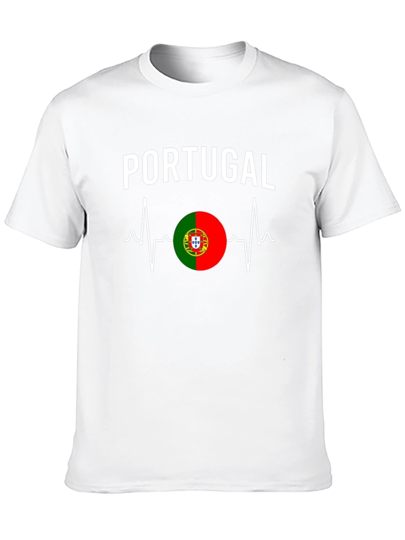 Portugal Heartbeat T-Shirt - Black