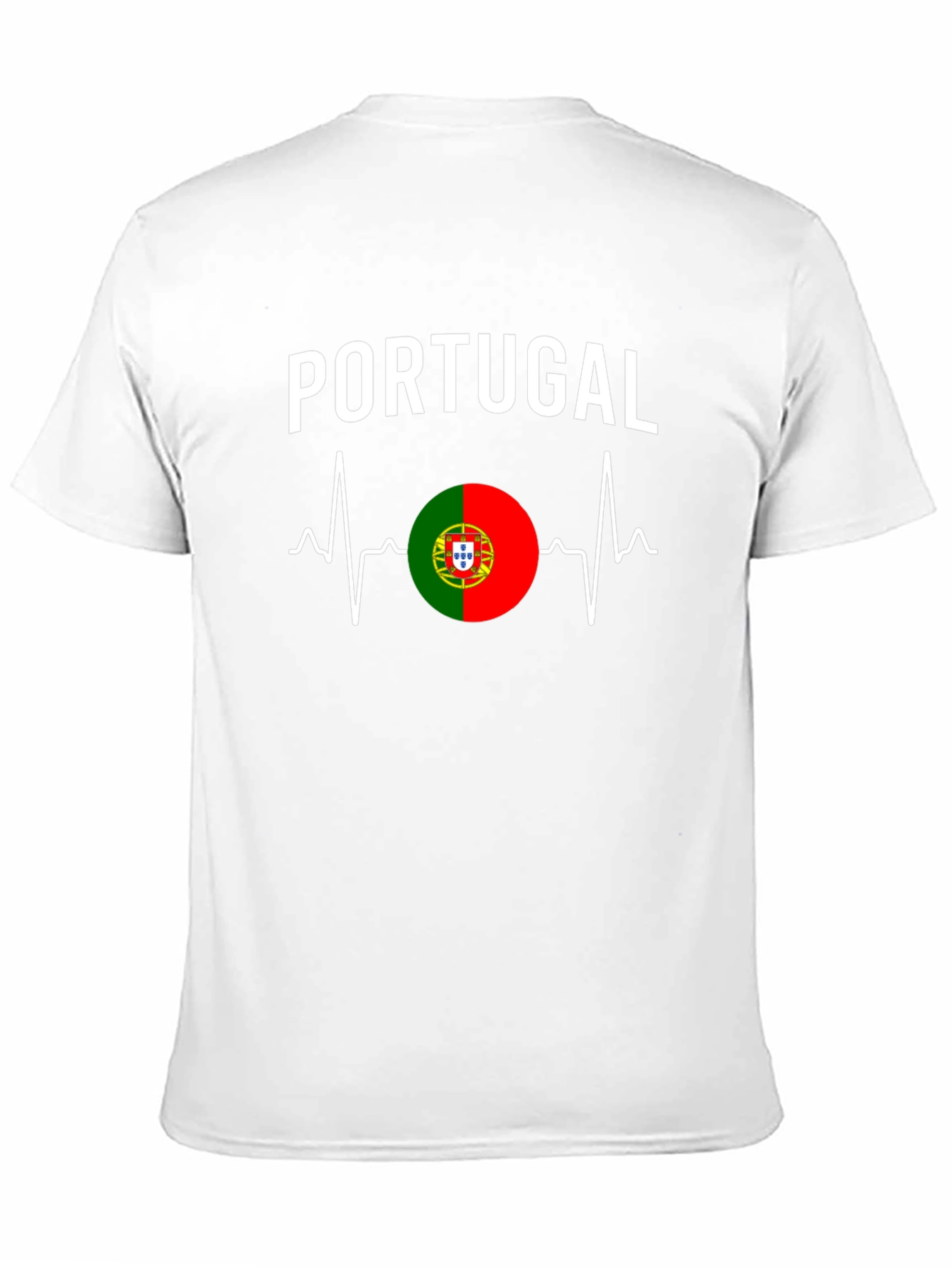 Portugal Heartbeat T-Shirt - Black