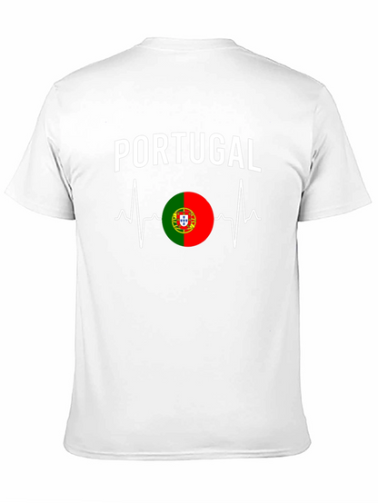 Portugal Heartbeat T-Shirt - Black