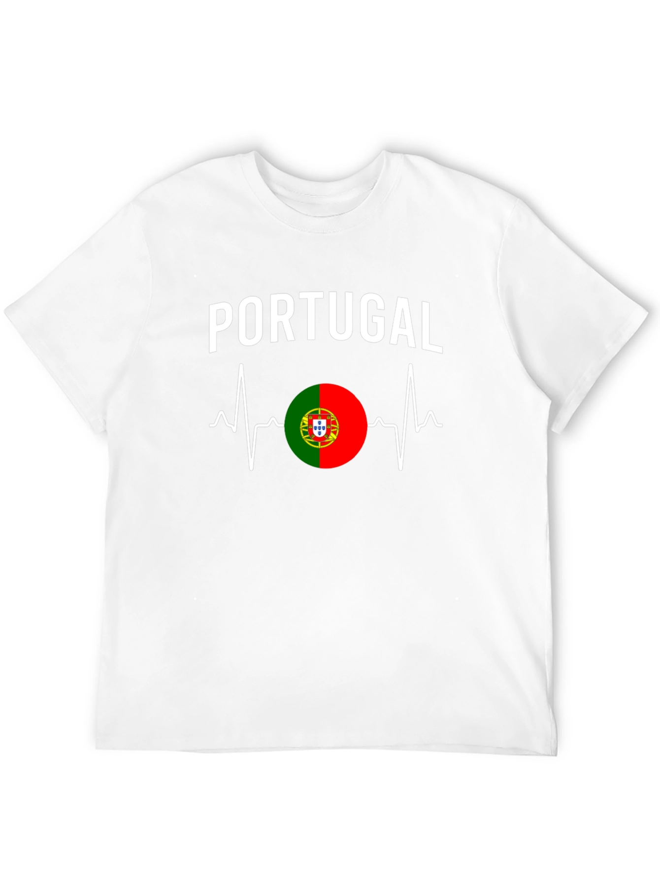 Portugal Heartbeat T-Shirt - Black