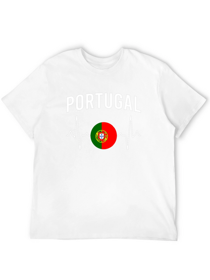 Portugal Heartbeat T-Shirt - Black
