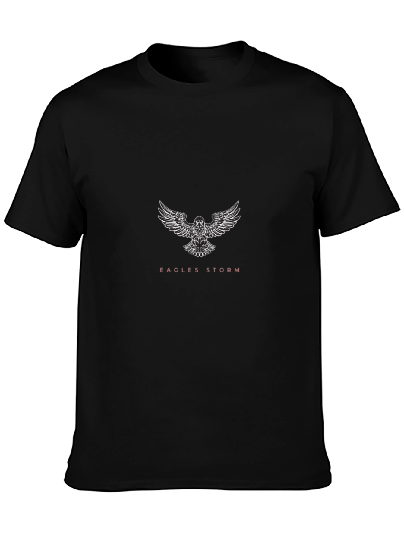 Eagles Storm Graphic Tee - Black Cotton Blend