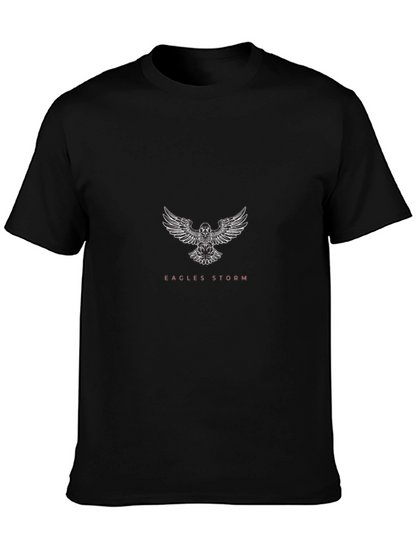 Eagles Storm Graphic Tee - Black Cotton Blend