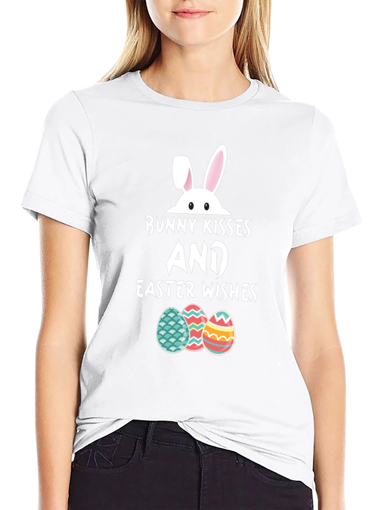 Bunny Kisses Easter Wishes T-Shirt