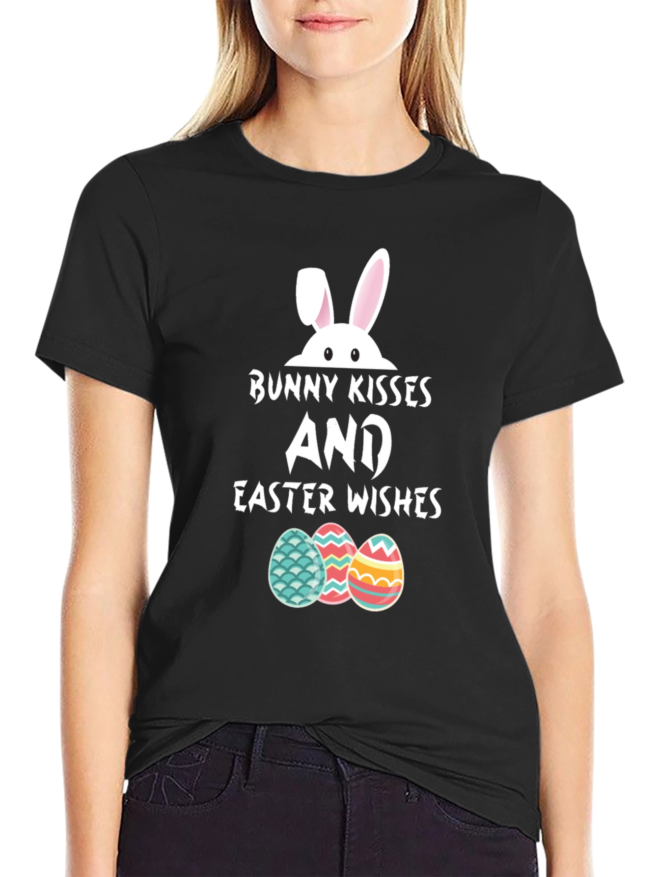 Bunny Kisses Easter Wishes T-Shirt