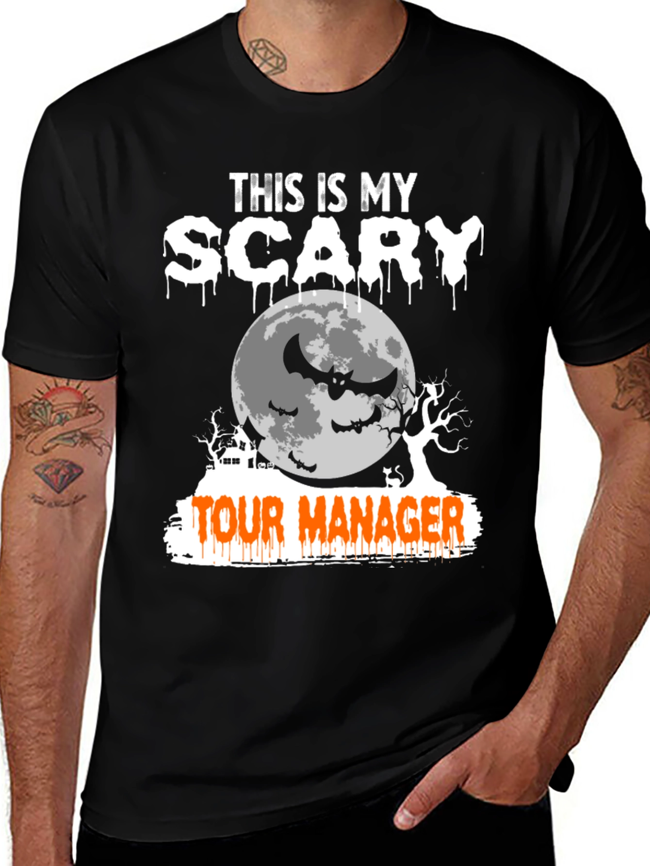 Scary Tour Manager Halloween T-Shirt