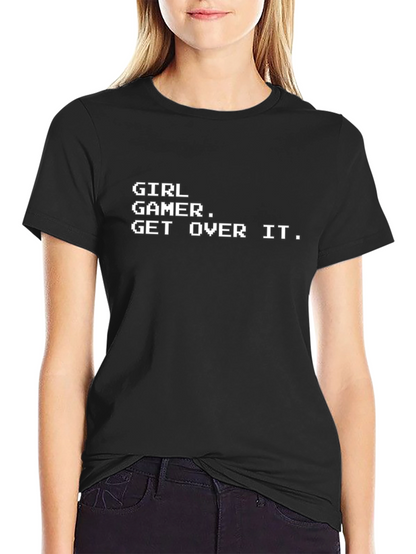 Girl Gamer T-Shirt - Retro Pixel Style
