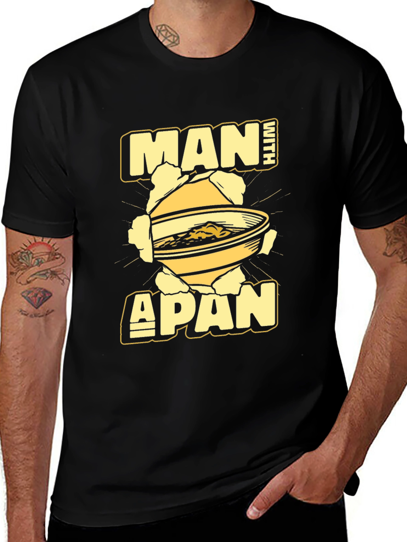 Man With A Pan Graphic T-Shirt