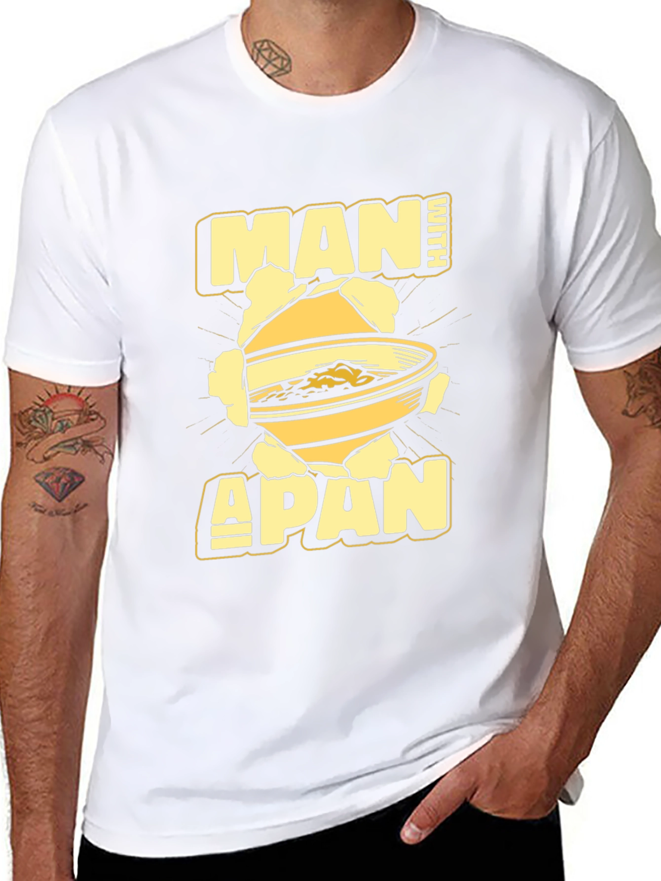 Man With A Pan Graphic T-Shirt