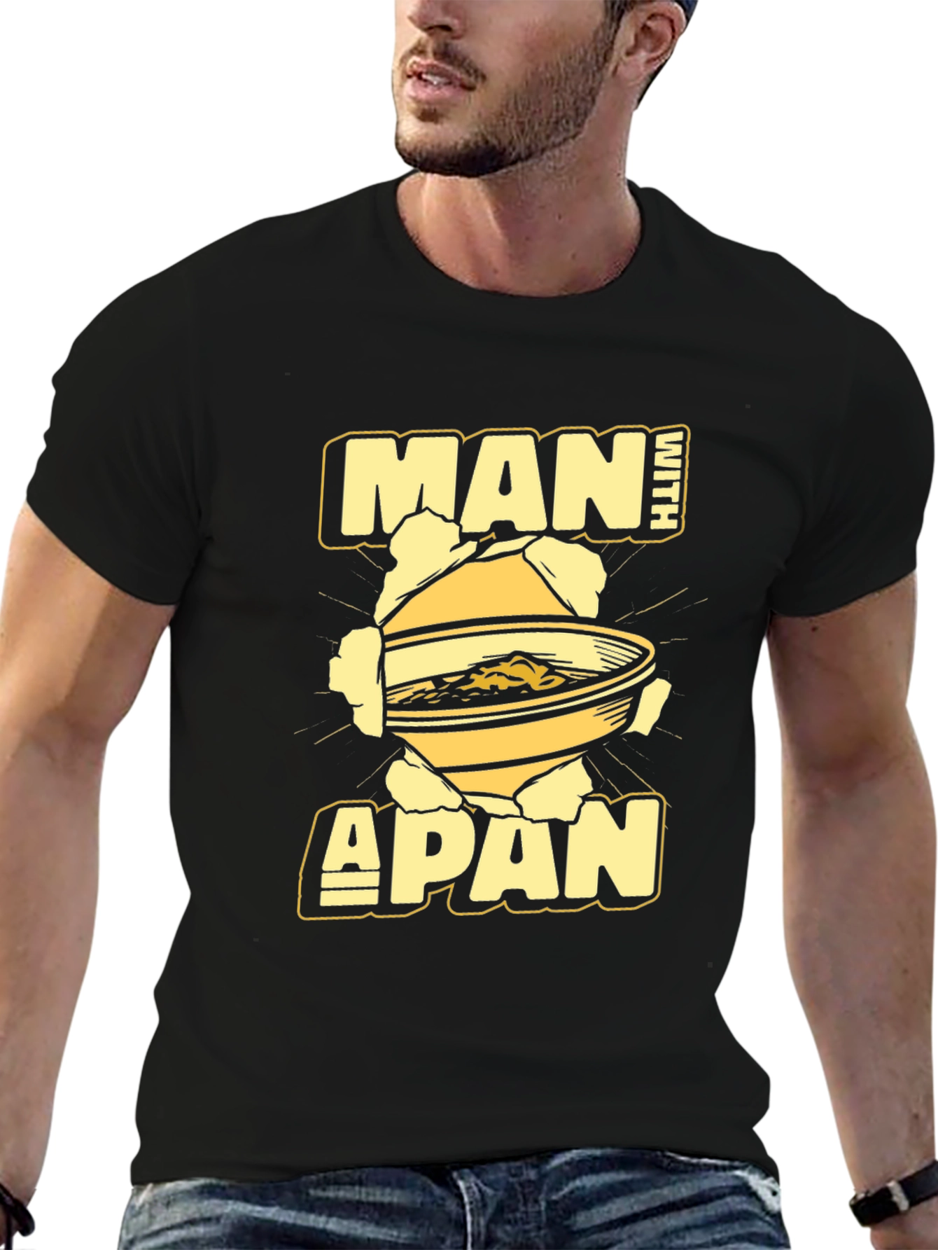 Man With A Pan Graphic T-Shirt