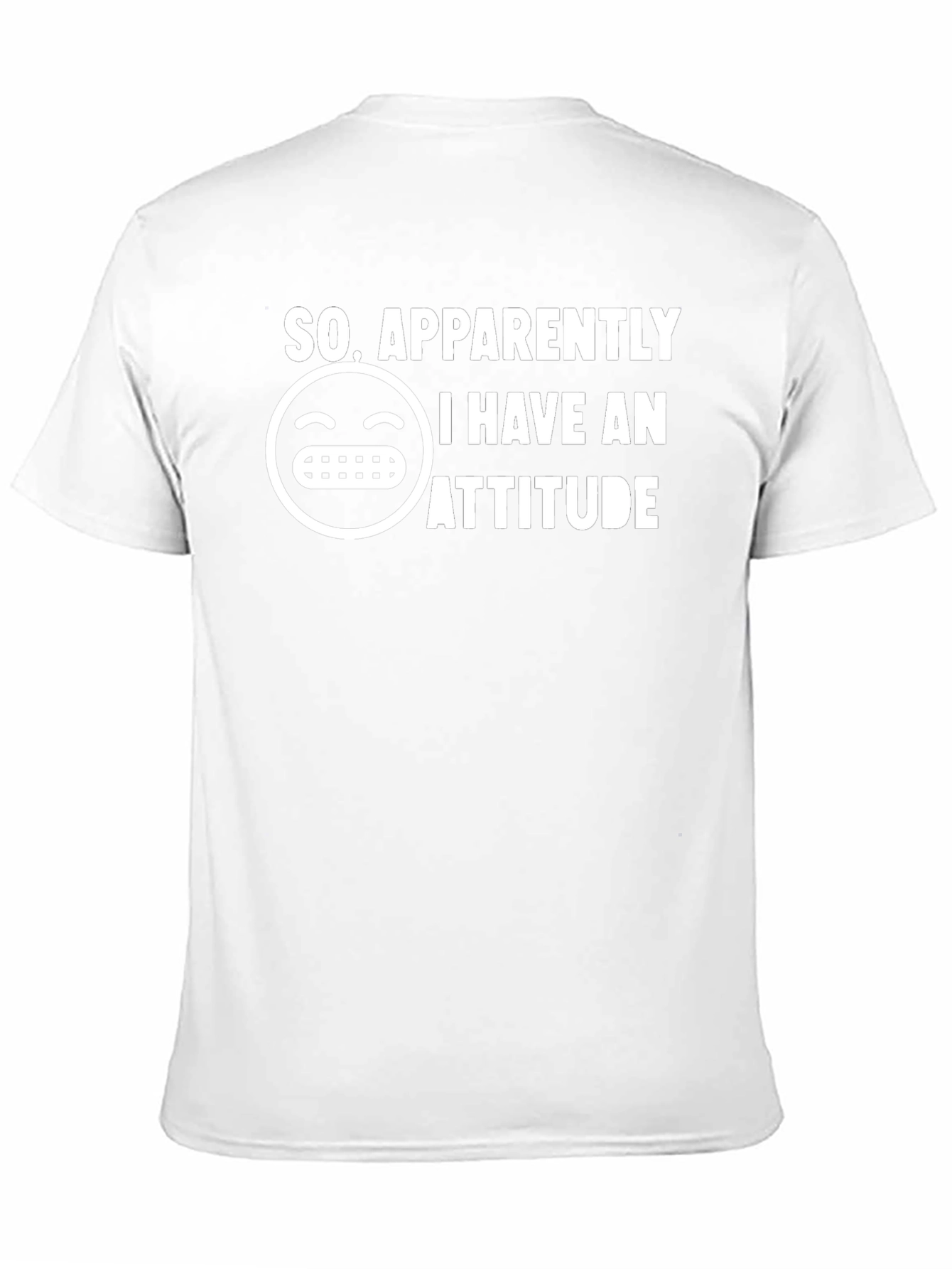 Funny Attitude Graphic Tee - Black Cotton T-Shirt