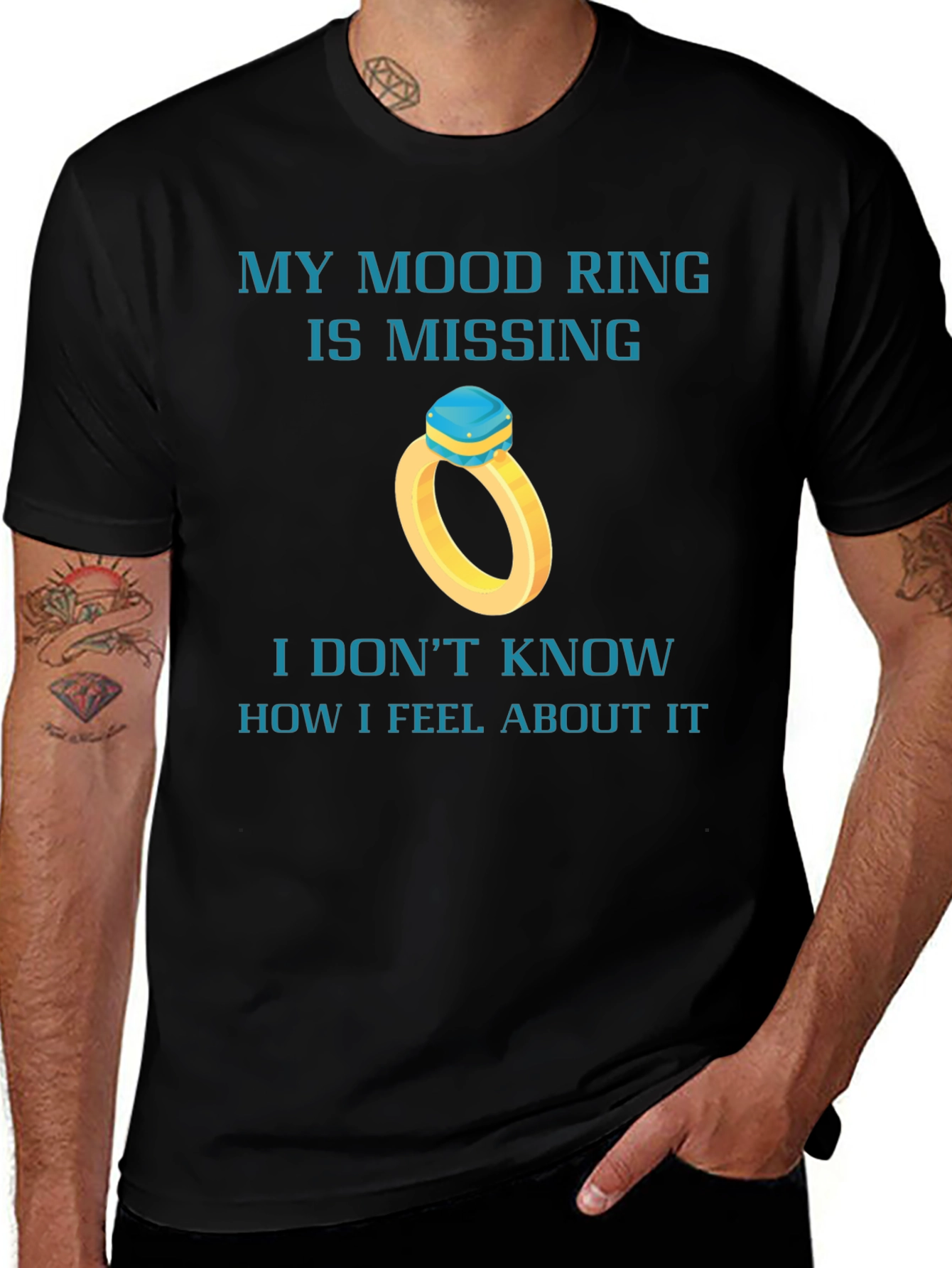 Mood Ring Missing Funny Graphic Tee