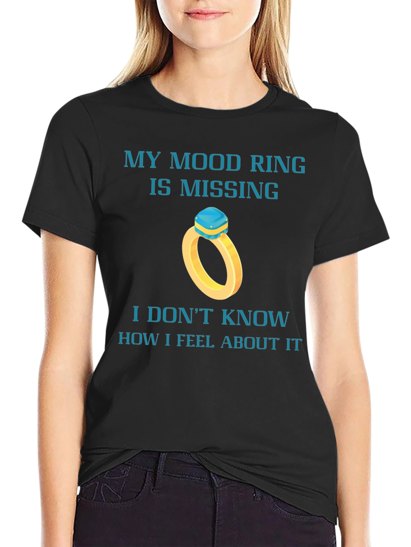 Mood Ring Missing Funny Graphic Tee