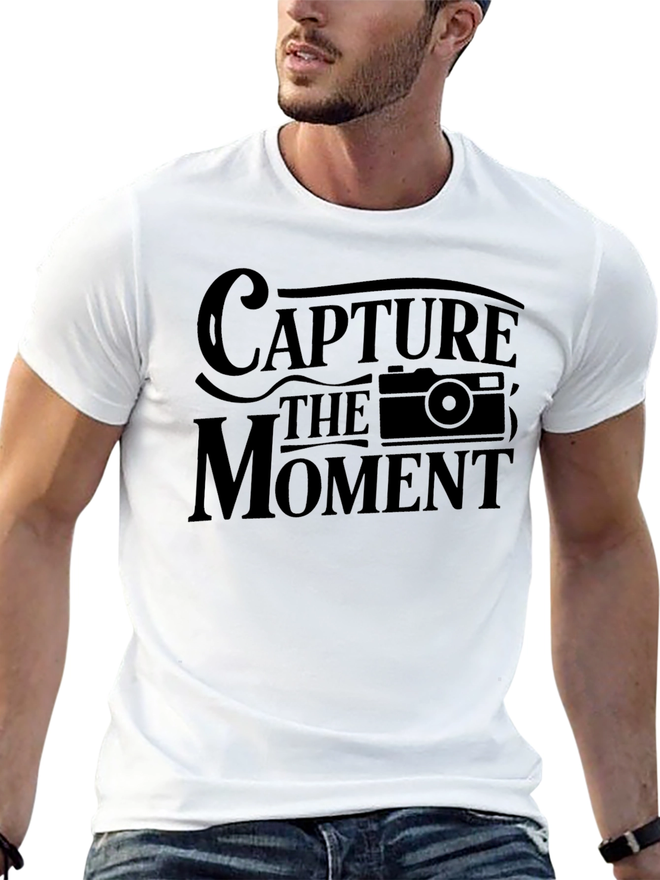 Capture the Moment Black Graphic Tee