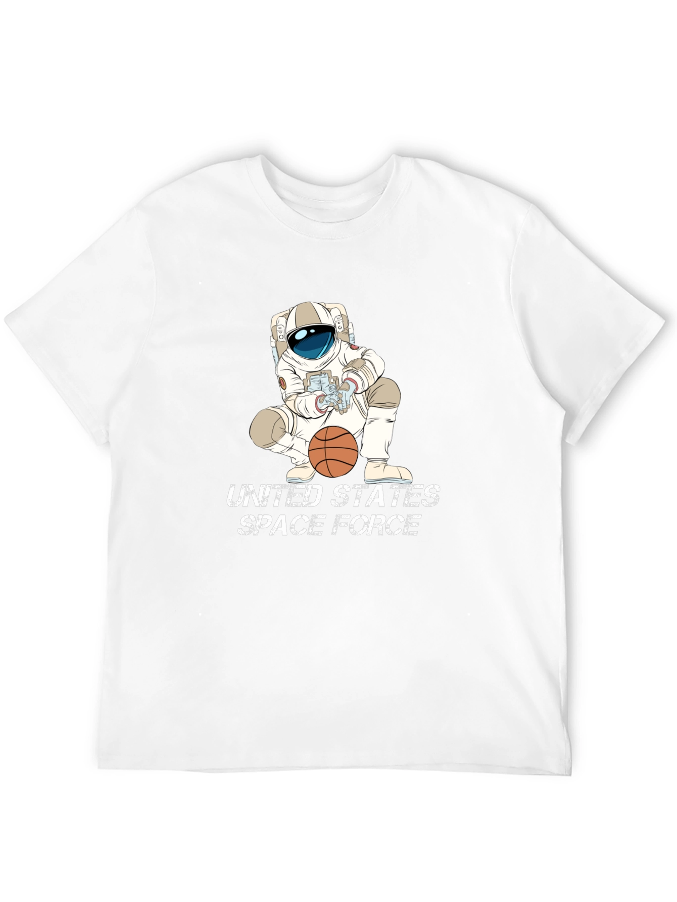 Astronaut Basketball Black T-Shirt - Space Force