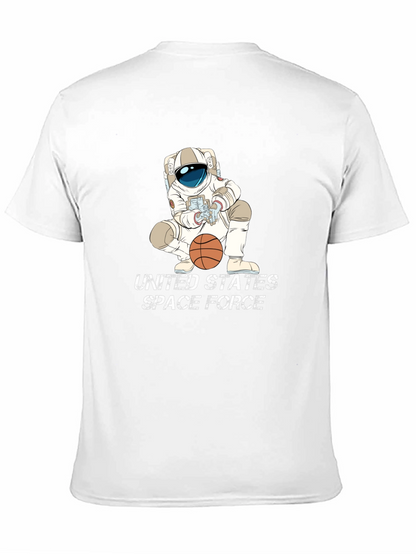 Astronaut Basketball Black T-Shirt - Space Force