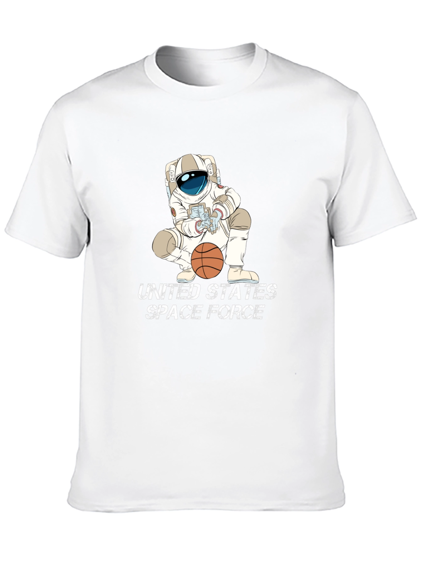Astronaut Basketball Black T-Shirt - Space Force
