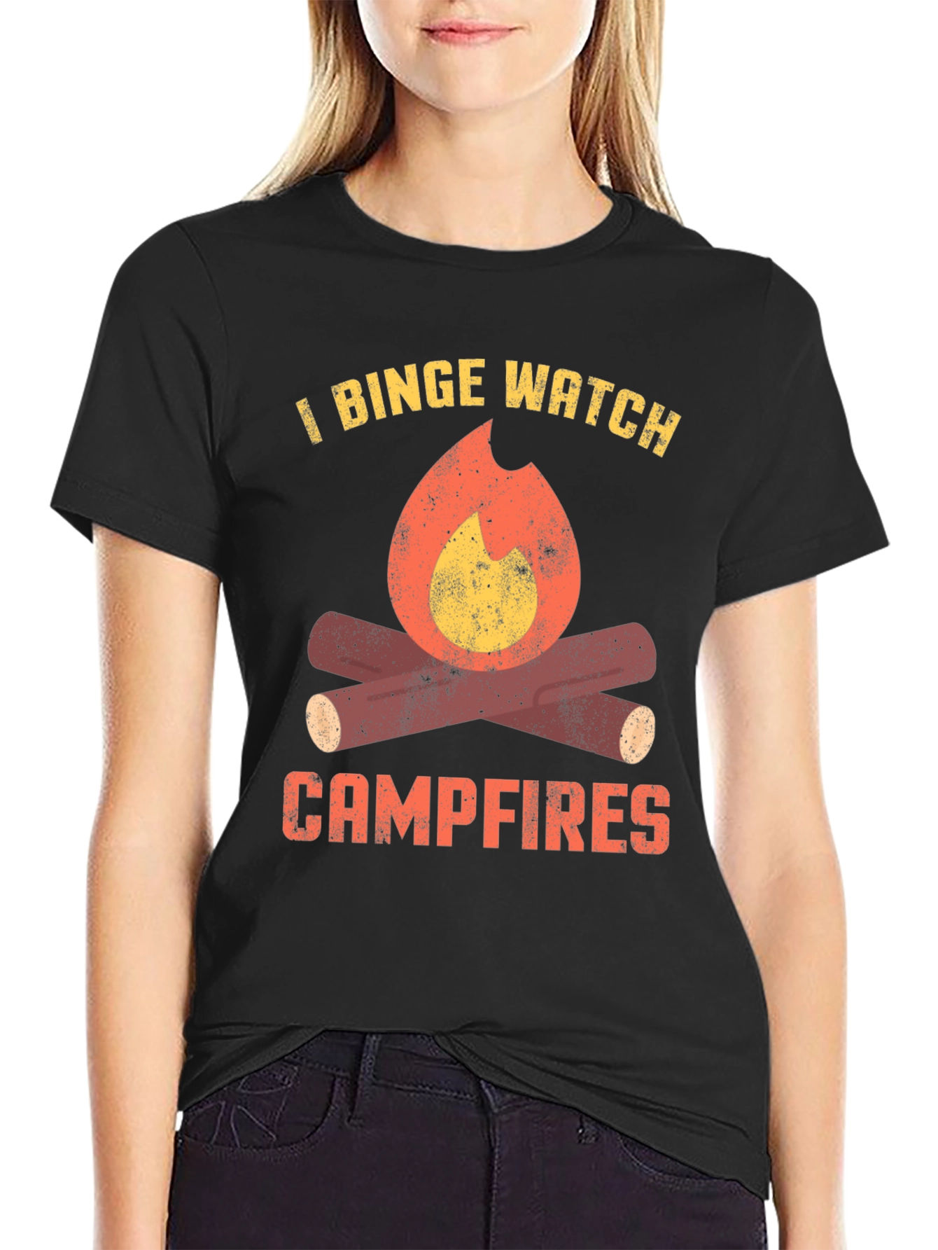 I Binge Watch Campfires Graphic Tee