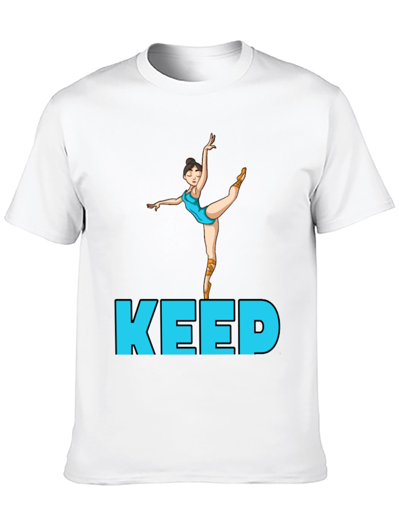 Ballet Dancer Keep Going Black Tee