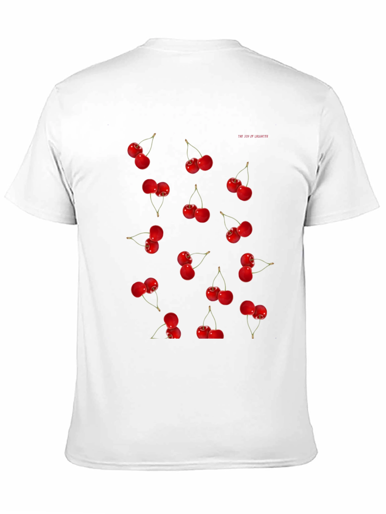 Cherry Print Black T-Shirt
