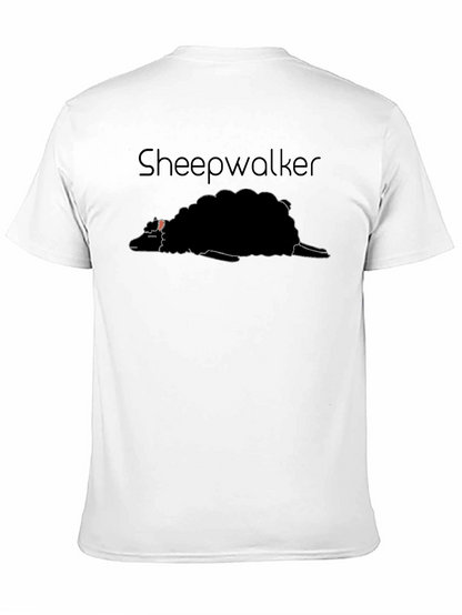Sheepwalker Graphic Tee - Black Cotton T-Shirt
