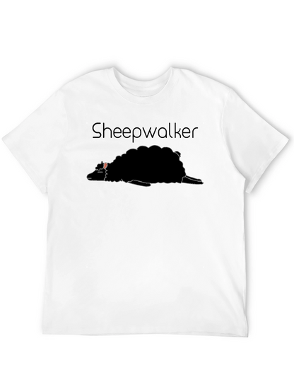 Sheepwalker Graphic Tee - Black Cotton T-Shirt