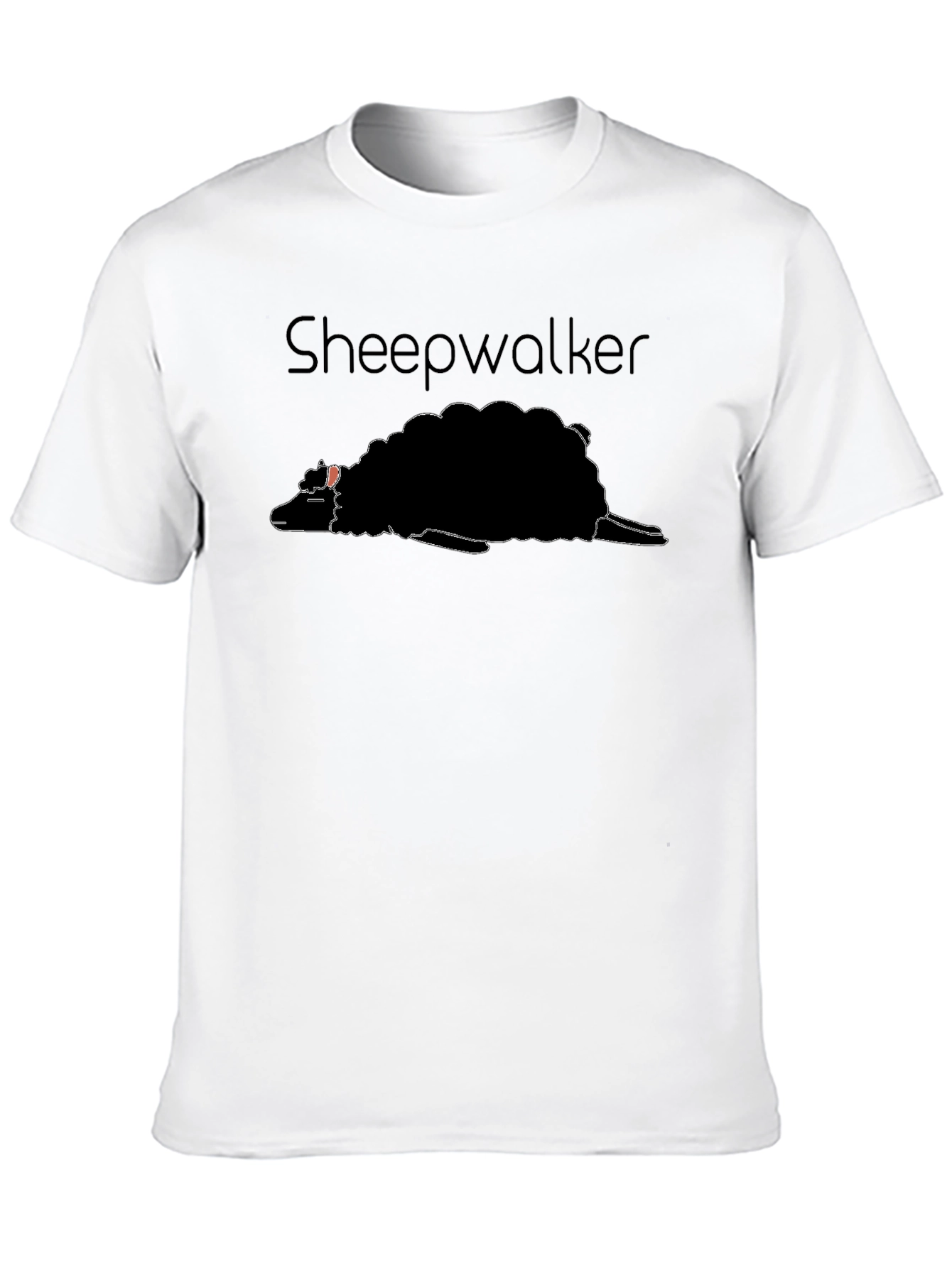 Sheepwalker Graphic Tee - Black Cotton T-Shirt