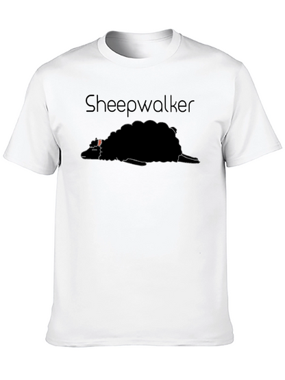 Sheepwalker Graphic Tee - Black Cotton T-Shirt