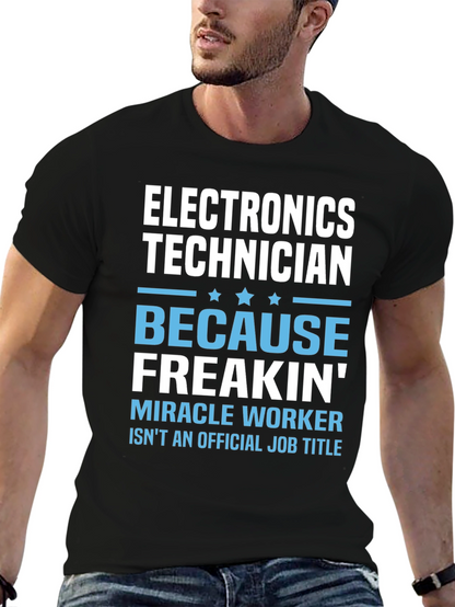 Electronics Technician Funny Job Title T-Shirt
