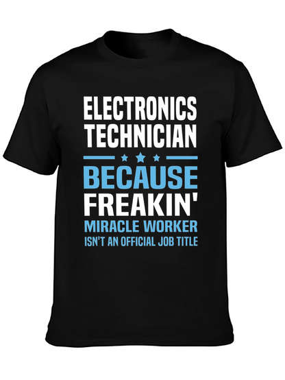 Electronics Technician Funny Job Title T-Shirt