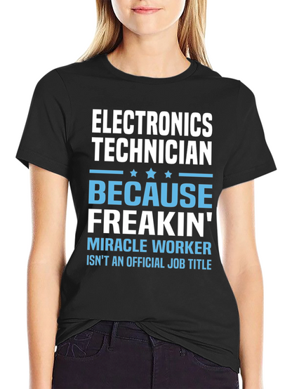 Electronics Technician Funny Job Title T-Shirt