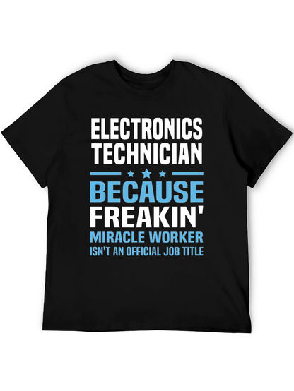 Electronics Technician Funny Job Title T-Shirt