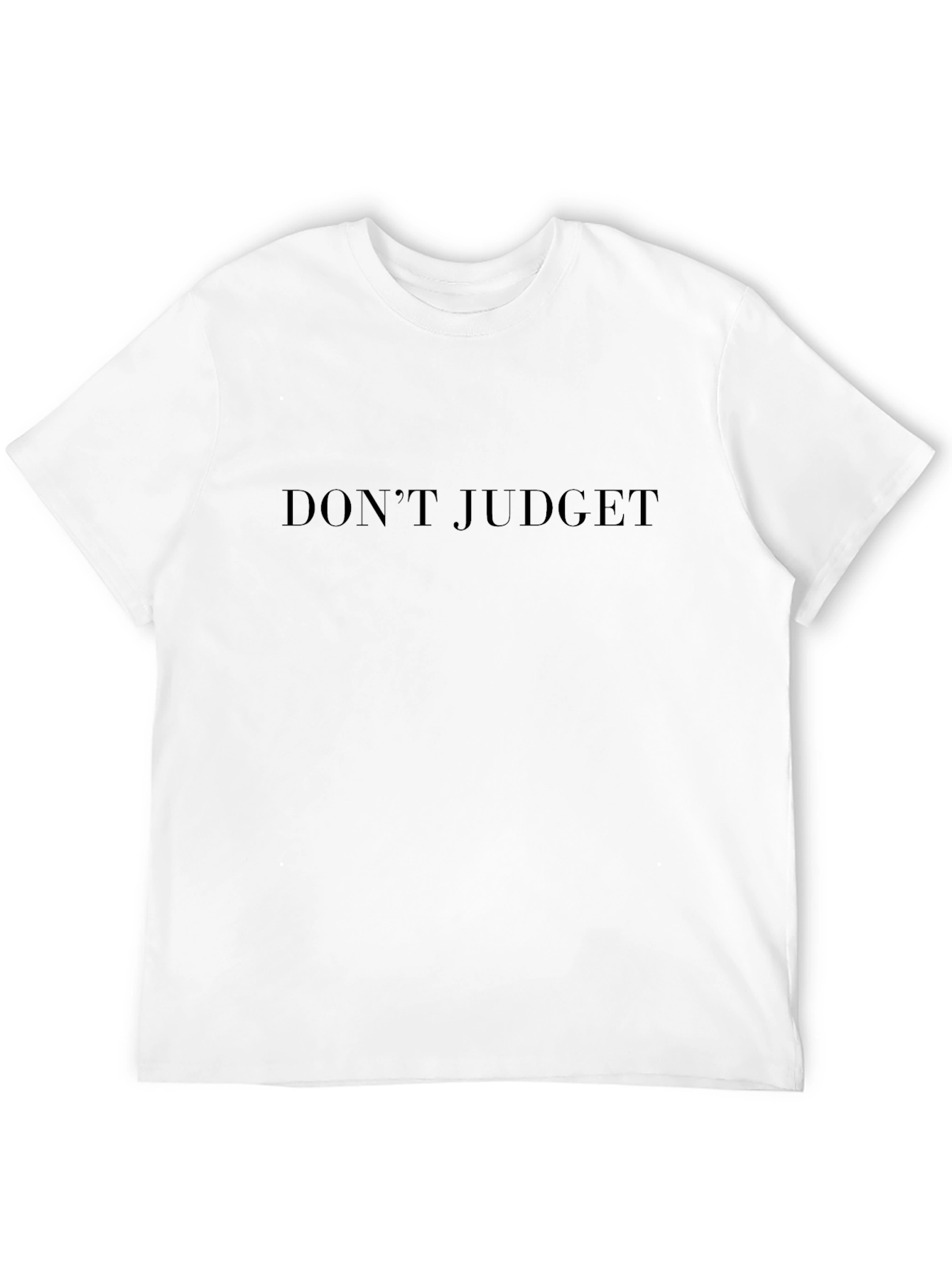 Dont Judge T-Shirt - Classic Black Tee