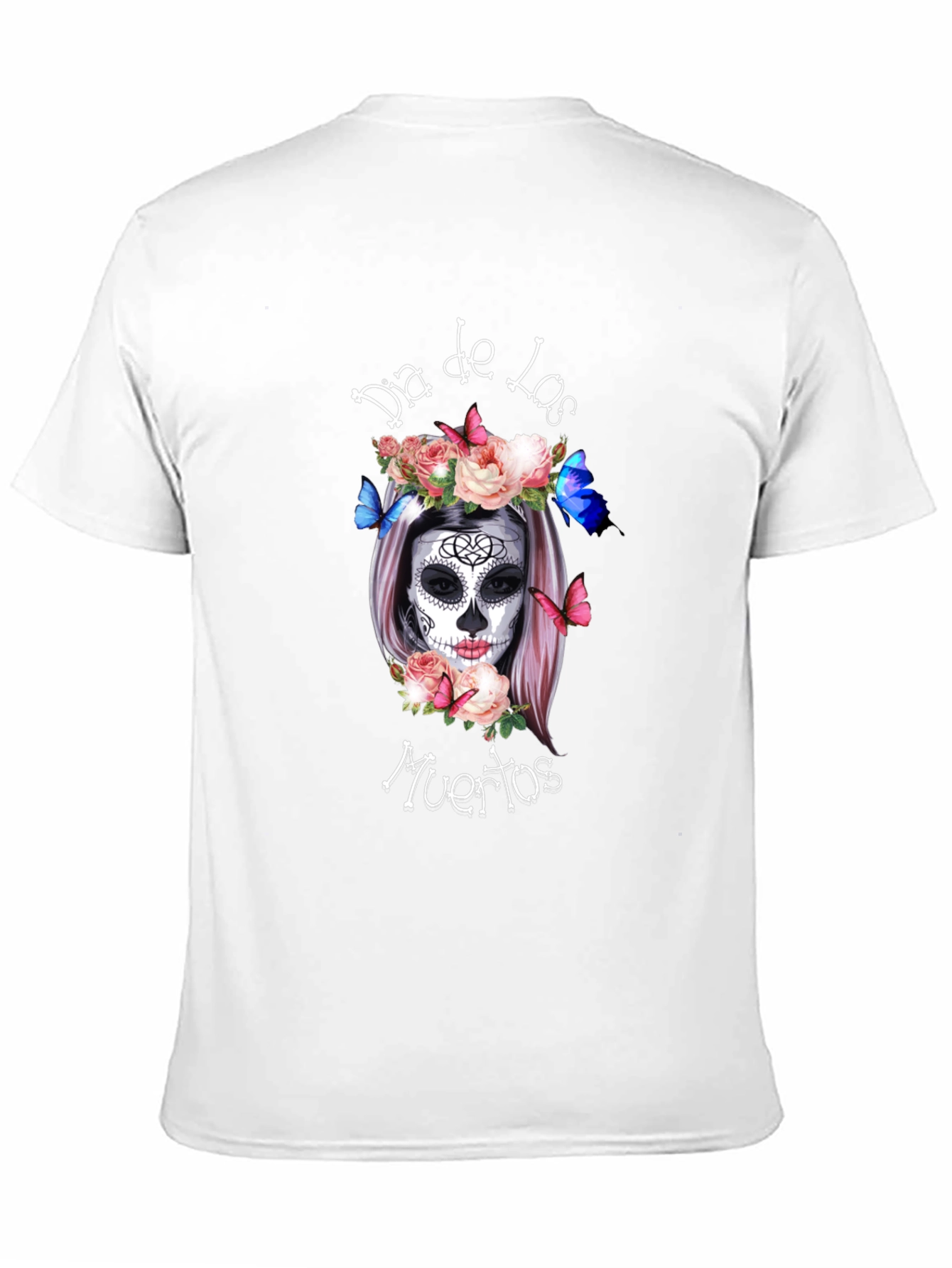 Dia de los Muertos T-Shirt Sugar Skull Black