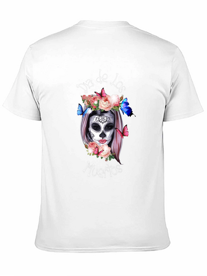 Dia de los Muertos T-Shirt Sugar Skull Black