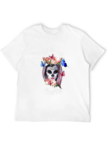 Dia de los Muertos T-Shirt Sugar Skull Black