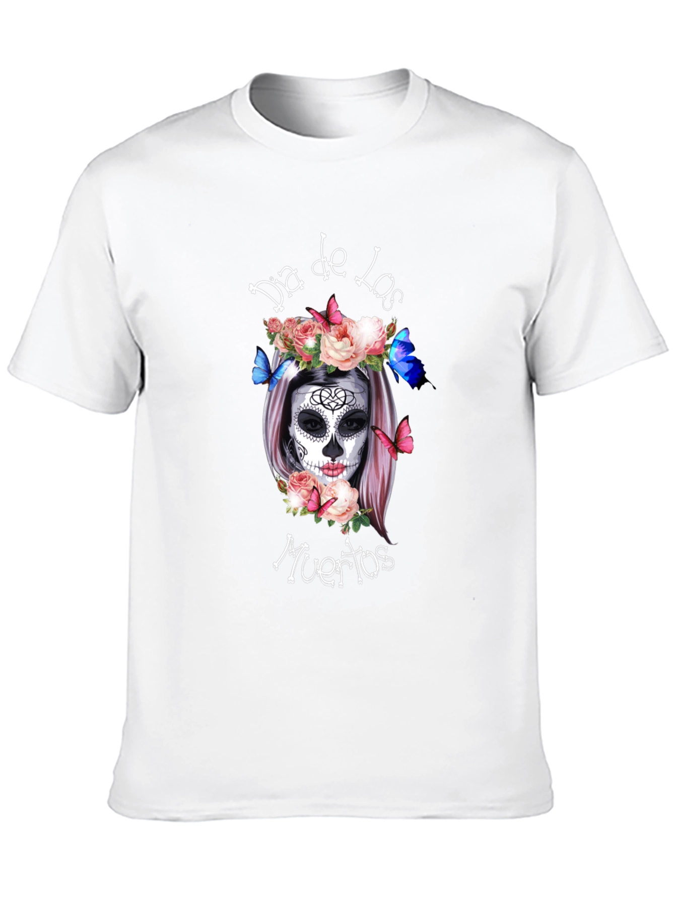 Dia de los Muertos T-Shirt Sugar Skull Black
