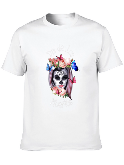 Dia de los Muertos T-Shirt Sugar Skull Black