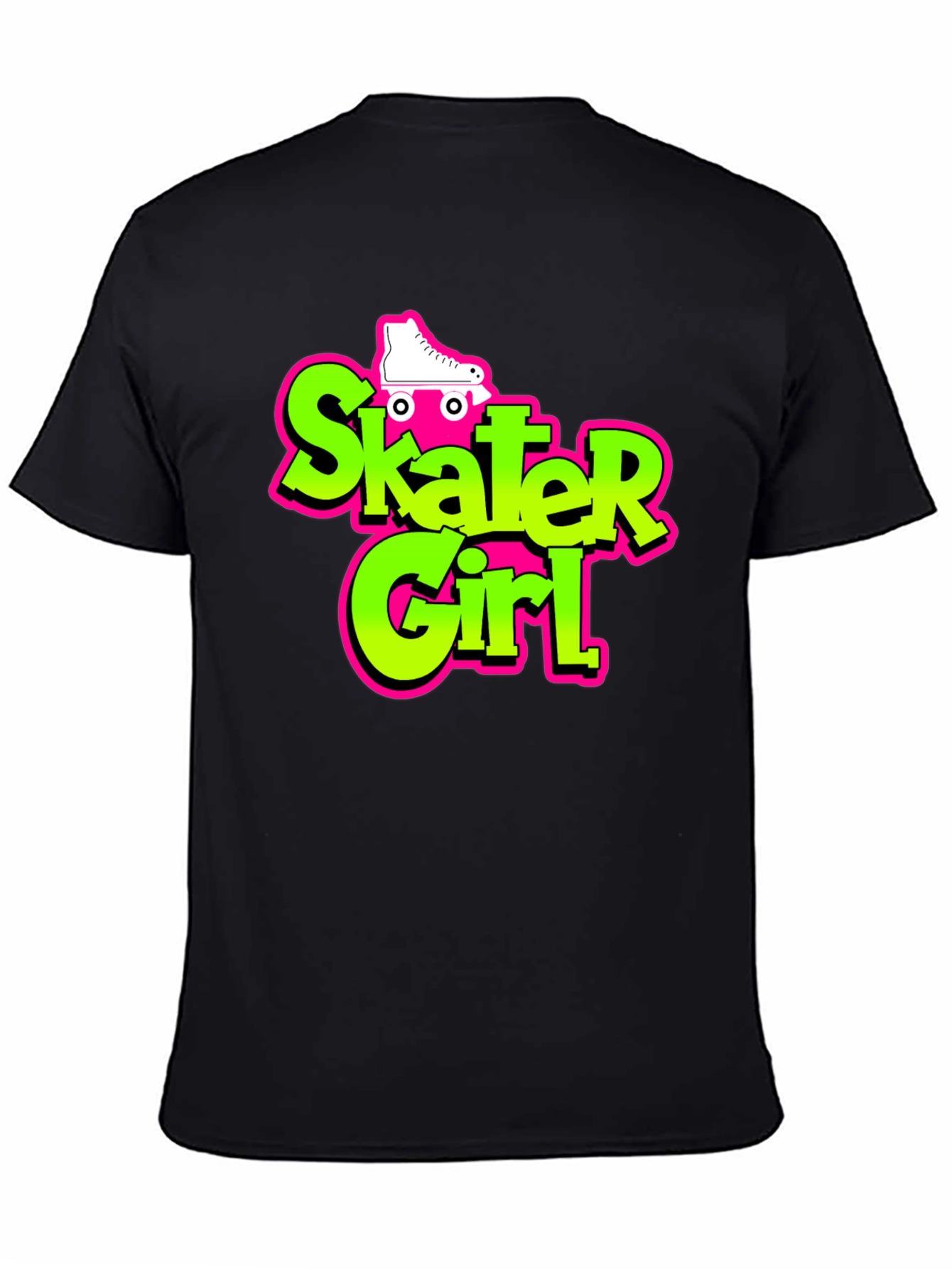 Skater Girl Graphic Tee - Retro Style