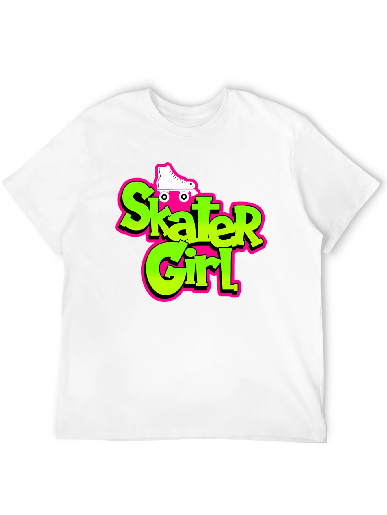 Skater Girl Graphic Tee - Retro Style