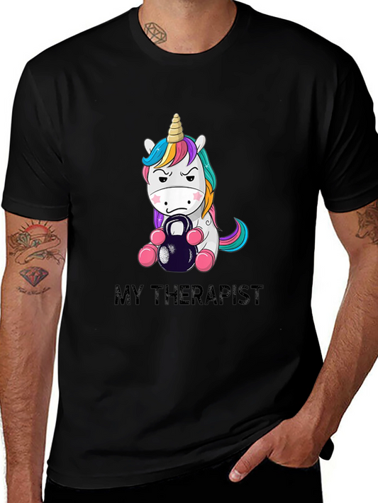 My Therapist Unicorn Kettlebell T-Shirt