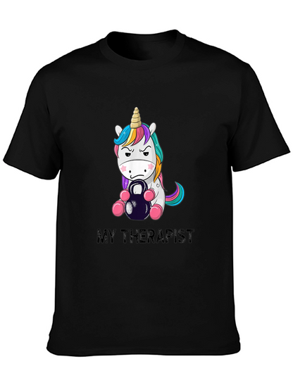My Therapist Unicorn Kettlebell T-Shirt