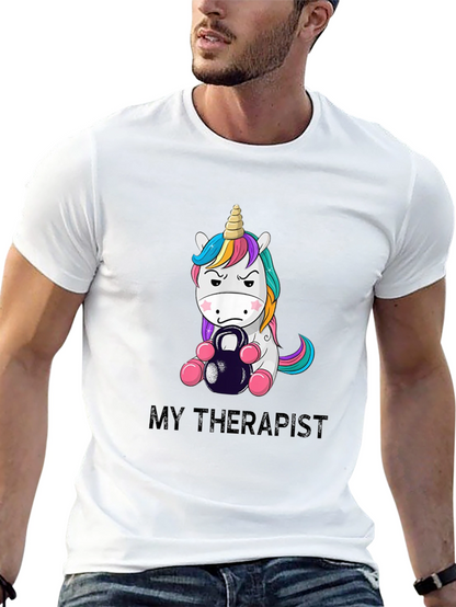 My Therapist Unicorn Kettlebell T-Shirt