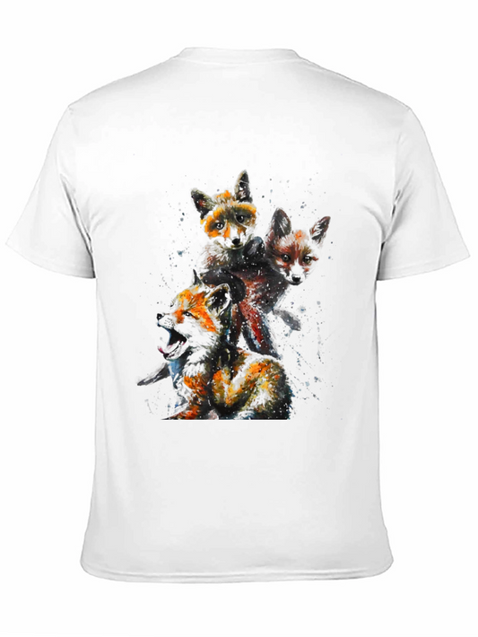 Abstract Fox T-Shirt - Unique Animal Art Tee