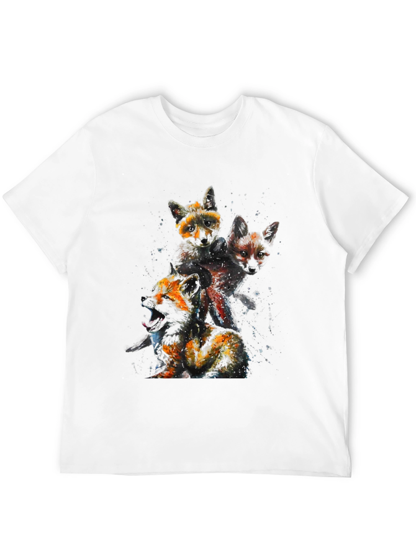 Abstract Fox T-Shirt - Unique Animal Art Tee