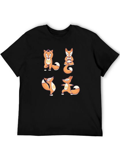 Yoga Fox T-Shirt - Meditative Animal Design