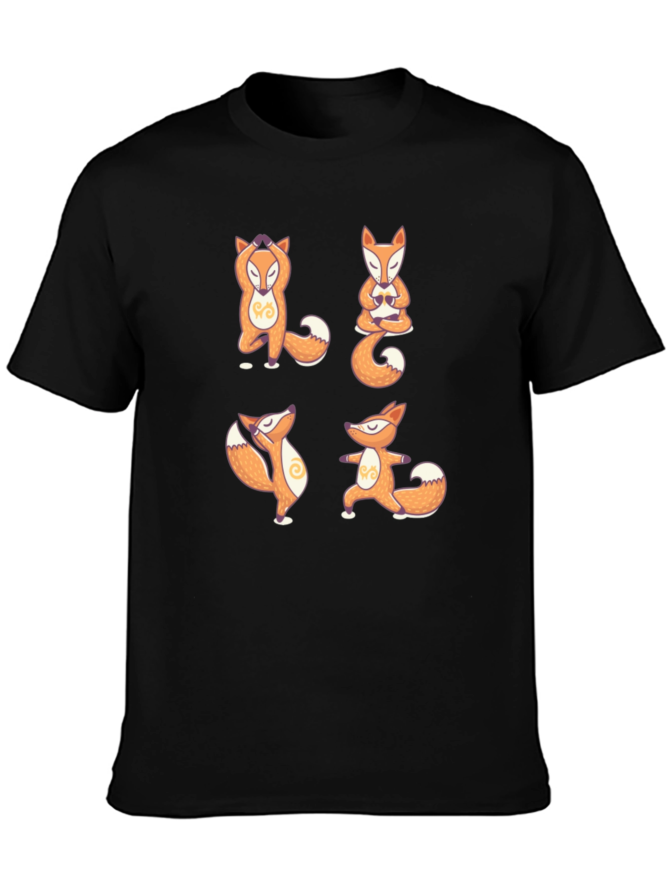 Yoga Fox T-Shirt - Meditative Animal Design