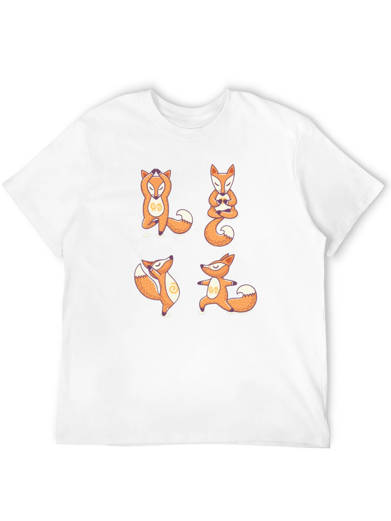 Yoga Fox T-Shirt - Meditative Animal Design