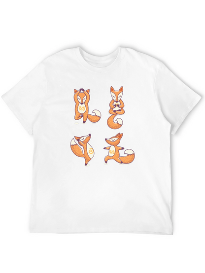 Yoga Fox T-Shirt - Meditative Animal Design